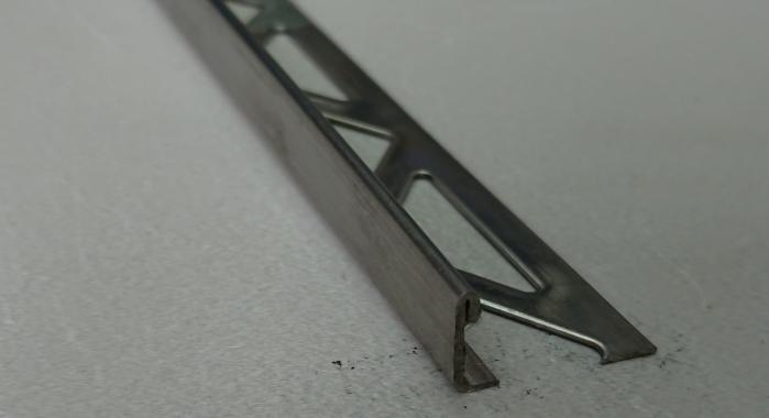 Раскладка для плитки нержавеющая сталь Г-образная ST-8 (Нержавейка полированная)