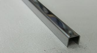 Профиль П-образный нержавеющая сталь STP-10*10*10 (Нержавейка полированная)
