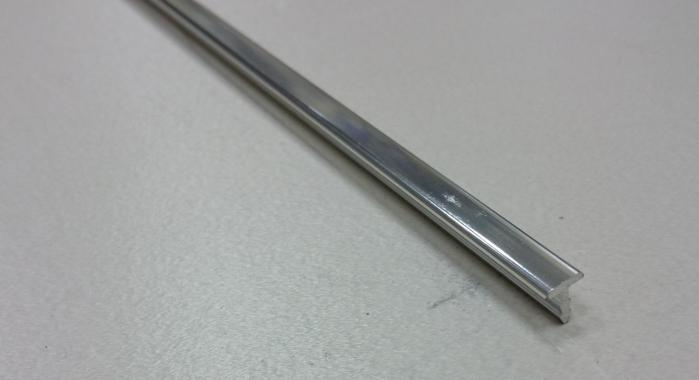Профиль Т-образный алюминиевый АЛТ-6 (Серебро глянцевое)