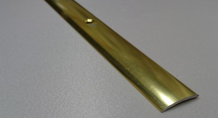 Порог алюминиевый одноуровневый ПА-1 (Золото глянцевое)