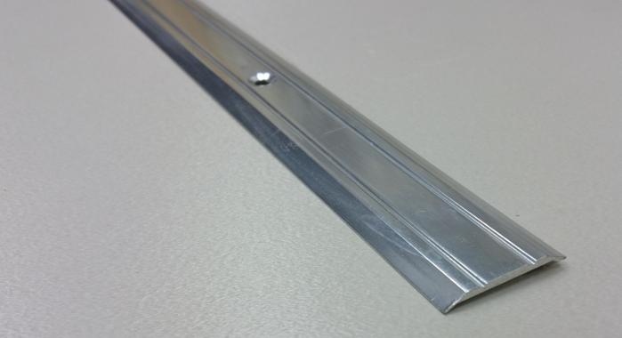 Порог алюминиевый одноуровневый ПА-2 (Серебро глянцевое)