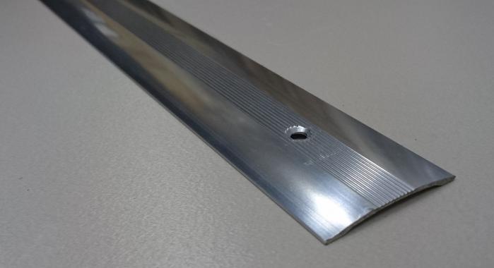 Порог алюминиевый одноуровневый ПА-7 (Серебро глянцевое)