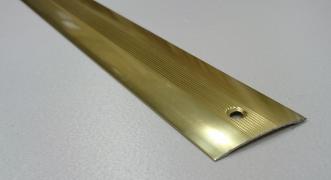 Порог алюминиевый одноуровневый ПА-7 (Золото глянцевое)