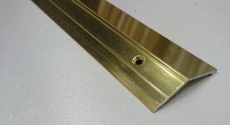 Порог алюминиевый с перепадом ПА-20 (Золото глянцевое)
