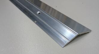 Порог алюминиевый с перепадом ПА-20 (Серебро глянцевое)