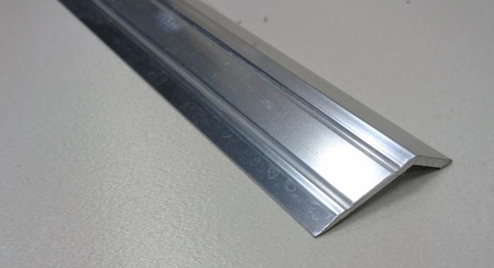 Порог алюминиевый с перепадом ПА-32*10 (Серебро глянцевое)