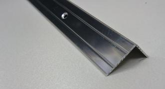 Порог алюминиевый угловой ПА-5 (Серебро глянцевое)