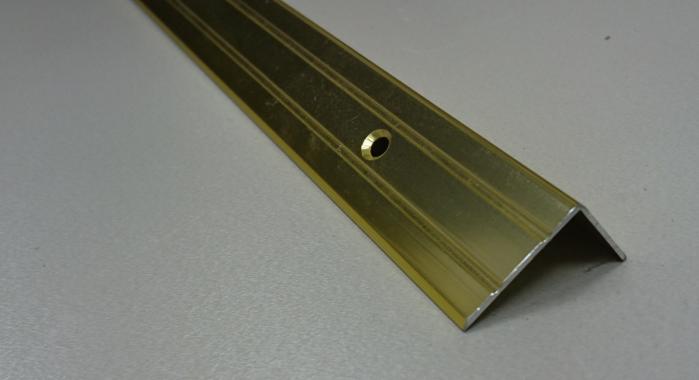 Порог алюминиевый угловой ПА-5 (Золото глянцевое)