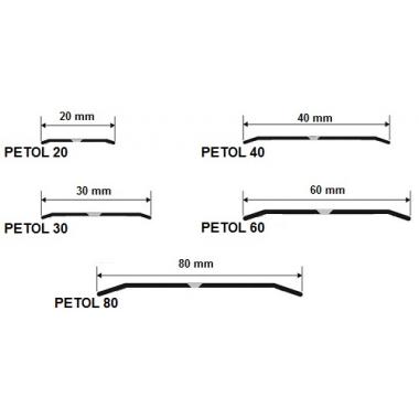 Порог латунный одноуровневый Progress Profiles PETOL-20 (Латунь полированная)