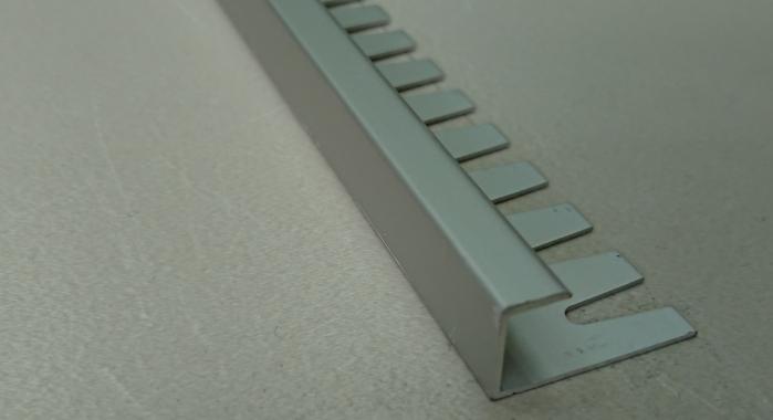 Профиль алюминиевый П-образный AZП-10 (Серебро матовое)