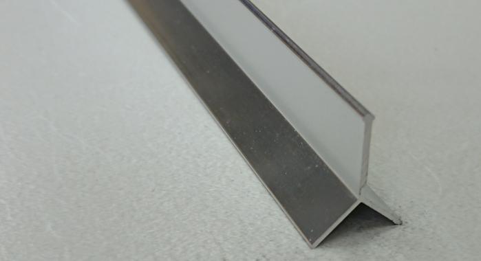 Профиль алюминиевый Y-образный закладной АY-10 (Серебро глянцевое)
